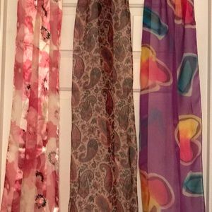 Bundle of 3 Chico’s scarves